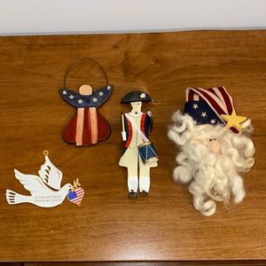 Patriotic Ornament lot